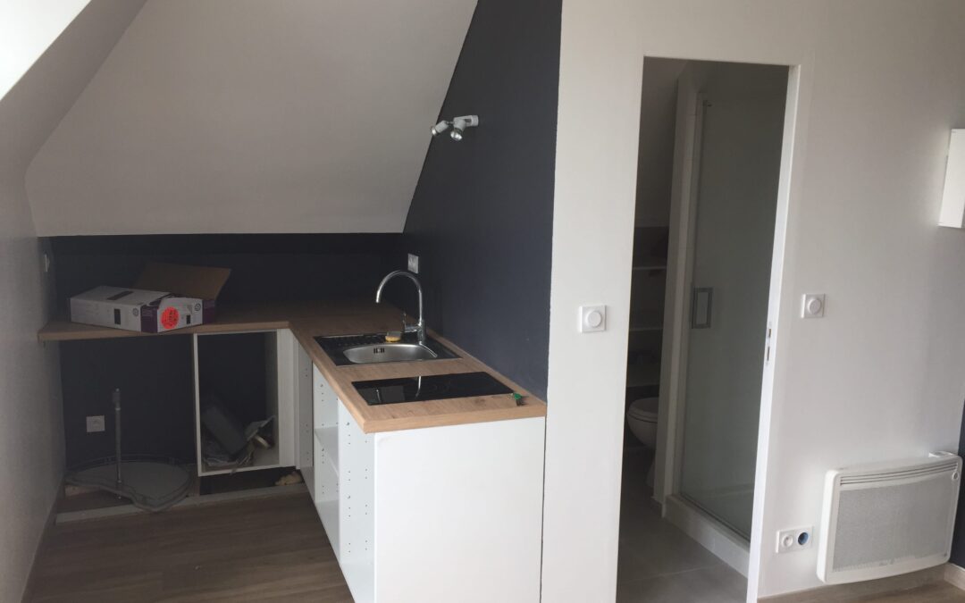 Rénovation complète d&rsquo;un studio pour location Liffré (35)